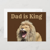 Vater ist das Party des Königs Vater Postkarte (Vorne/Hinten)