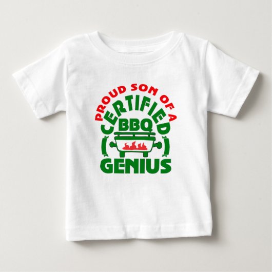 Vater ist ein Genie des Grills Baby T-shirt (Vorderseite)