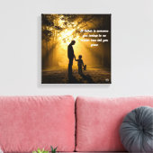 🖼️ Vater ist jemand, den du in die Mauer schaust Leinwanddruck (Insitu (Wohnzimmer))