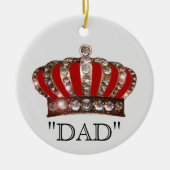 Vater ist "KING" Keramik Ornament (Vorne)