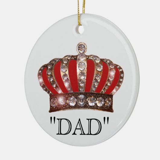 Vater ist "KING" Keramik Ornament (Links)