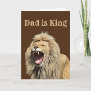 Vater ist König Vatertagsfeier Karte