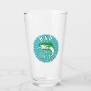 "Vater ist mein Angelbuddy" Glas