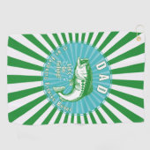 "Vater ist mein Angelbuddy" Golfhandtuch (Horizontal)