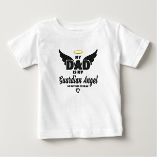 Vater ist mein Guardian-Engel, der mich im Gedächt Baby T-shirt
