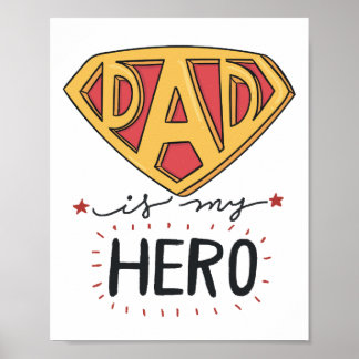 VATER ist mein Held | Vatertag Poster