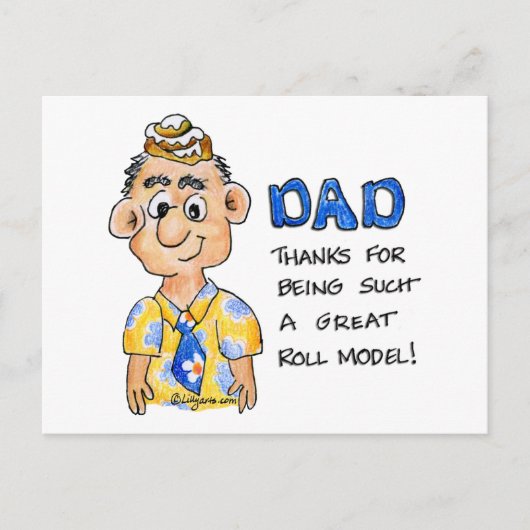 Vater ist mein ROLL-Modell Postkarte (Vorderseite)