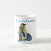 Vater ist Phantastisch Pinguine Weiße Tasse (Mittel)