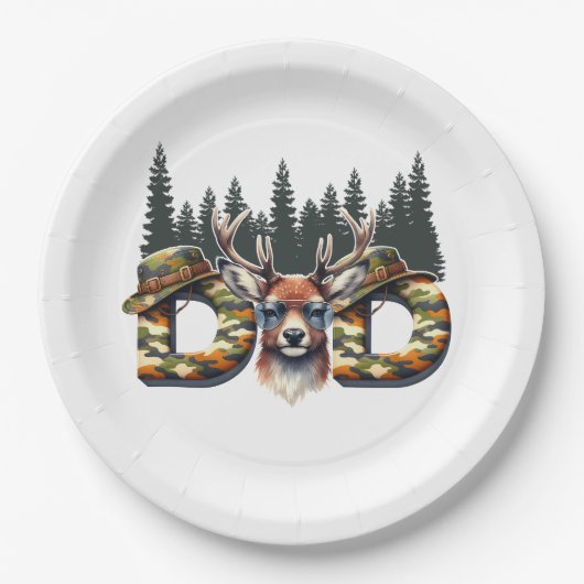 Vater Jagd Pappteller (Vorderseite)