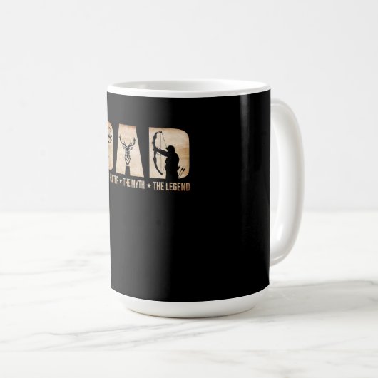 Vater Jäger Mythos Legend Jagdgeschenk Kaffeetasse (VorderseiteRechts)