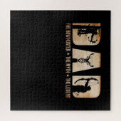Vater Jäger Mythos Legend Jagdgeschenk Puzzle (Horizontal)