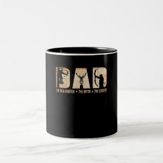 Vater Jäger Mythos Legend Jagdgeschenk Zweifarbige Tasse