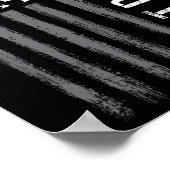 Vater je amerikanische Flagge Sonntag der Mönche Poster (Ecke)