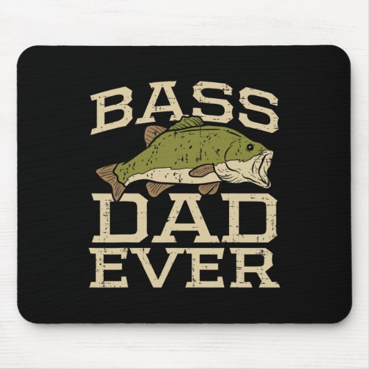 Vater je Fischen Fischer Fathers Day Vater Gi Mousepad (Vorne)