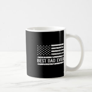 Vater je mit amerikanischer Flagge Geschenk Männer Kaffeetasse