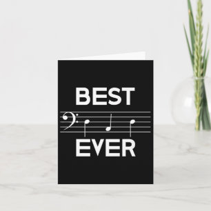 Vater je Music B Clef Note Vathers Day Gift Karte