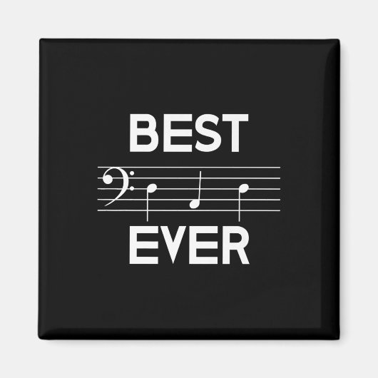 Vater je Music B Clef Note Vathers Day Gift Magnet (Vorne)