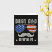 Vater je US-Flaggenfeier 4. Juli Karte (Gelbe Blume)