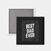 Vater je Vatertag 1 Magnet (Vorderseite/Rückseite)
