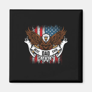 Vater jeden Adler am Tag der amerikanischen Flagge Magnet