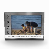 Vater Jeder Will | Silver Vaters Day Year Fotoblock (Vorderseite)