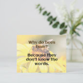 VATER JOKE: Bienen-Spaß Postkarte (Stehend Vorderseite)