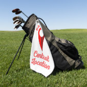 Vater Joke Central Lage Golfhandtuch (Gras)