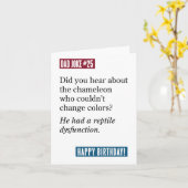 Vater Joke Chameleon / Eine Reptilienfunktionsstör Karte (Gelbe Blume)