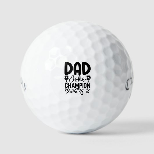 Vater Joke Champion | Funny Vatertag Geschenk Golfball (Vorderseite)