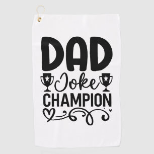 Vater Joke Champion Funny Vatertag Geschenk Golfhandtuch