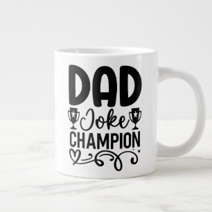 Vater Joke Champion   Funny Vatertag Geschenk Jumbo-Tasse