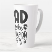 Vater Joke Champion | Funny Vatertag Geschenk Milchtasse (Rechte Ecke)