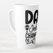 Vater Joke Champion | Funny Vatertag Geschenk Milchtasse (Linke Ecke)