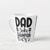 Vater Joke Champion | Funny Vatertag Geschenk Milchtasse (Linke Ecke)