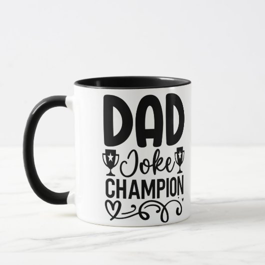 Vater Joke Champion | Funny Vatertag Geschenk Tasse (Links)
