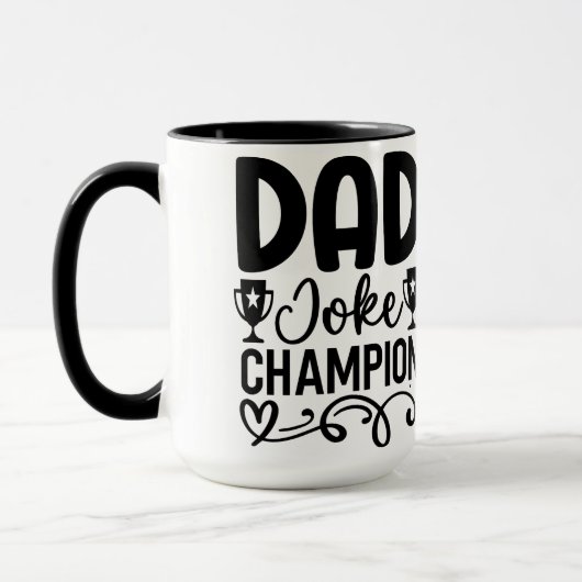 Vater Joke Champion | Funny Vatertag Geschenk Tasse (Links)