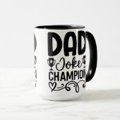 Vater Joke Champion | Funny Vatertag Geschenk Tasse (VorderseiteRechts)