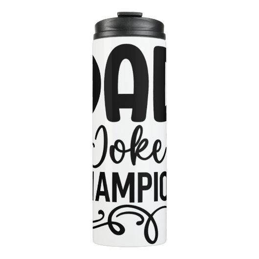 Vater Joke Champion | Funny Vatertag Geschenk Thermosbecher (Vorderseite)