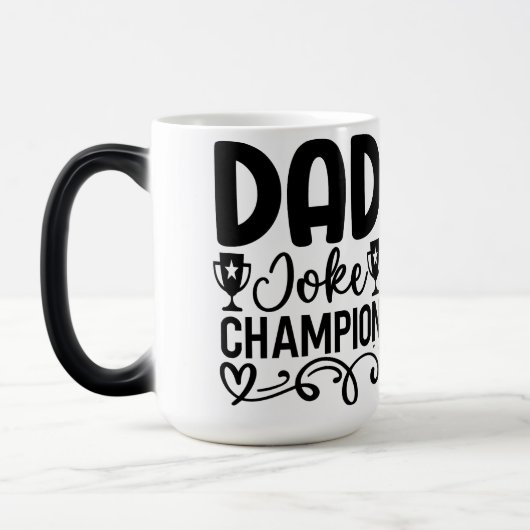 Vater Joke Champion | Funny Vatertag Geschenk Verwandlungstasse (Links)
