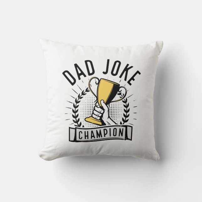 Vater Joke Champion Kissen (Vorderseite)