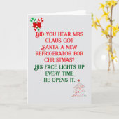 Vater Joke Christmas Card Karte (Gelbe Blume)