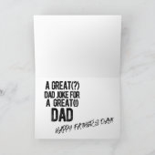 Vater Joke Father's Day Card - Hirschfreunde Karte (Innenseite)