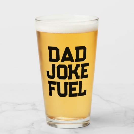 Vater Joke Fuel - Fett Funny Gift für indische Vät Glas (Vorne (Gefüllt))