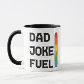 Vater Joke Fuel Funny Fathers Day Geschenk Tasse (Links)