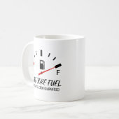 Vater Joke Fuel Funny Vatertag Kaffee Tasse (Vorderseite Links)