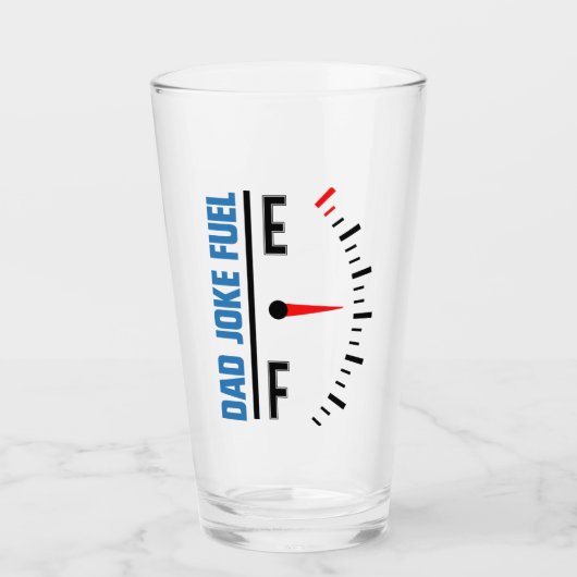 Vater Joke Fuel Funny Vathday Glas (Vorderseite)