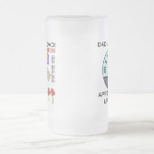 "Vater Joke Fuel" individuell anpassbar Mattglas Bierglas (Mittel)