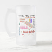 "Vater Joke Fuel" individuell anpassbar Mattglas Bierglas (Links)