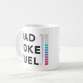 Vater Joke Fuel Meter Funny Vathers Day Kaffeetasse (Vorderseite Links)