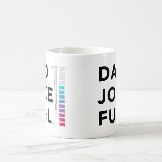 Vater Joke Fuel Meter Funny Vathers Day Kaffeetasse (Mittel)